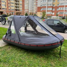 Ходовой тент трансформер для лодки ПВХ Хантер 330А
